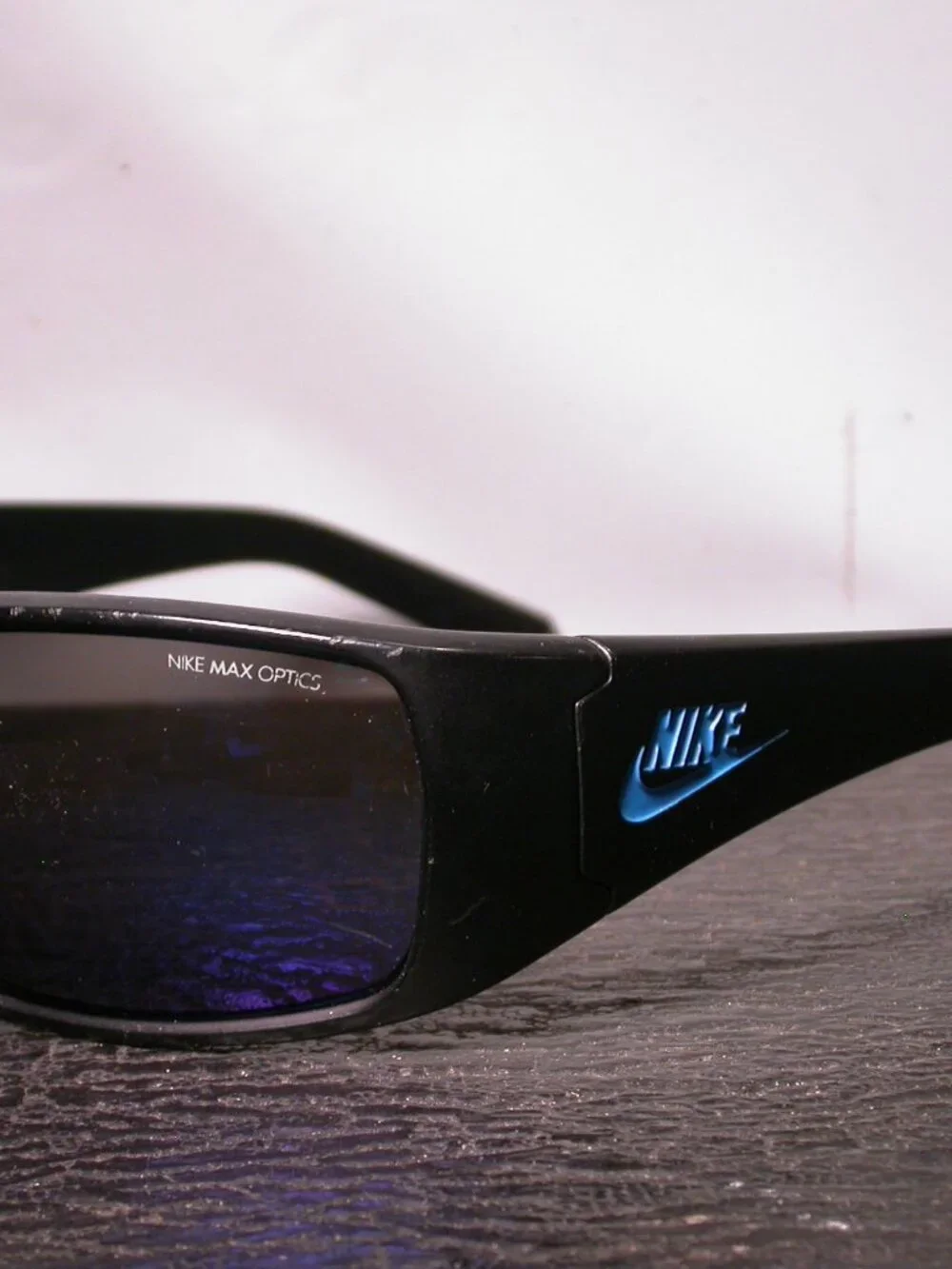 Nike Grind Matte Black and Blue Sporty Sunglasses FRAME ONLY
